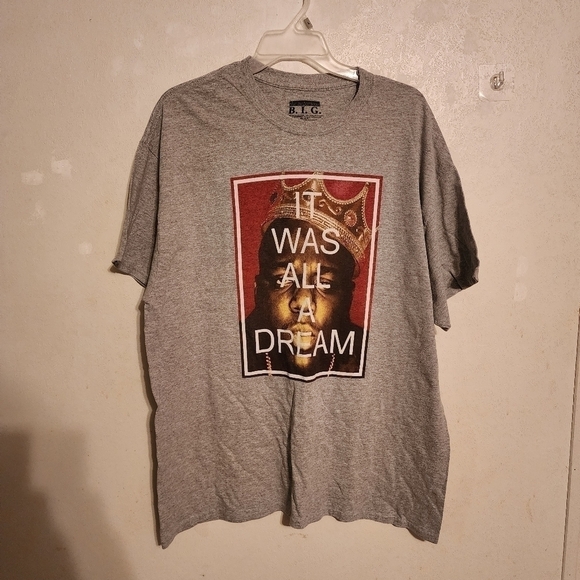 The Notorious B.I.G Graphic Hip Hop Rap Short Sleeve T-Shirt Size XL - Picture 1 of 7